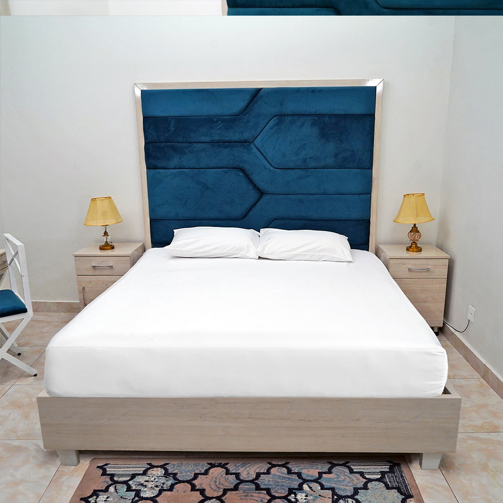 3 Piece White Brushed Microfiber Fitted Sheet with Pillowcases - All Around Elastic Ultra Soft Bottom Sheet