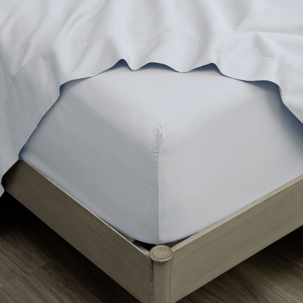 3 Piece White Brushed Microfiber Fitted Sheet with Pillowcases -  All Around Elastic Ultra Soft Bottom Sheet