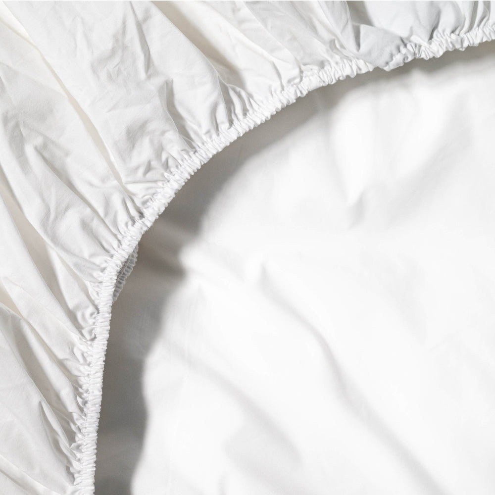 3 Piece Extra Deep Pocket King Fitted Sheet - Ultra Soft Polycotton White Breathable Bed Sheet (150x200+40cm) with 2 Pillowcases(50x75) - Hypoallergenic Fade Resistant Bedding