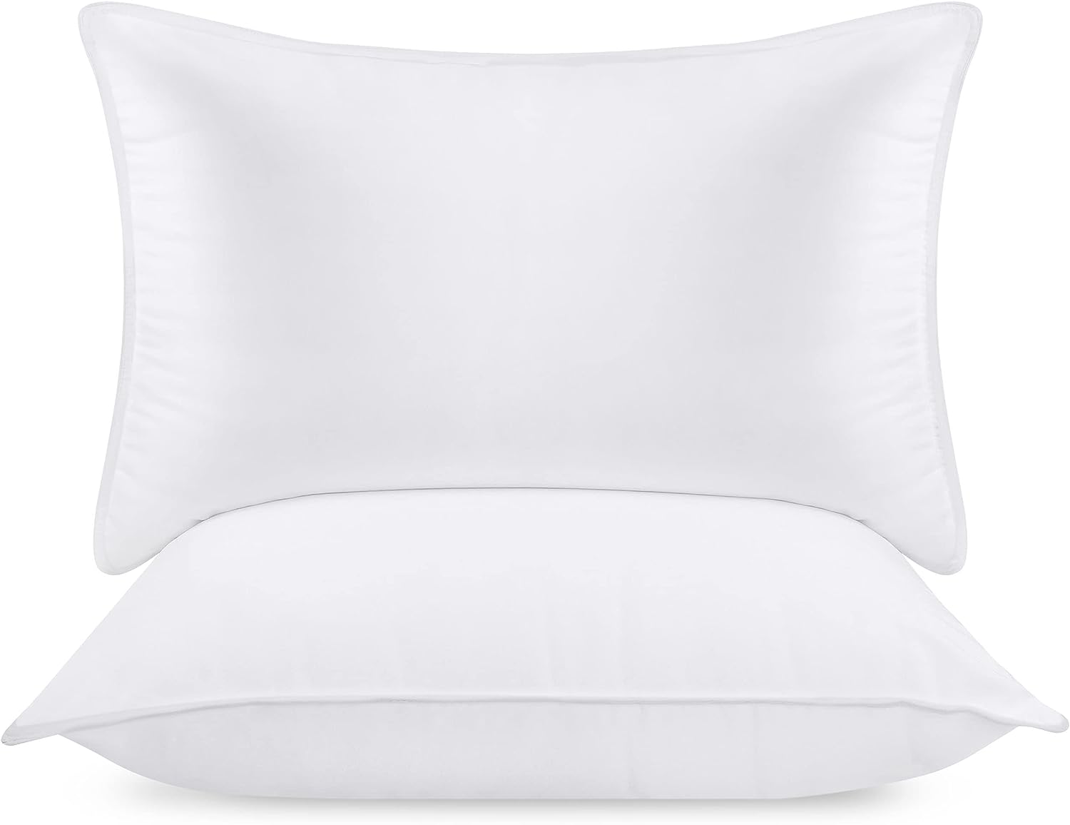 White Brushed Microfiber Duvet cover with Pillowcases - Breathable, Hypoallergenic Quilt Cover